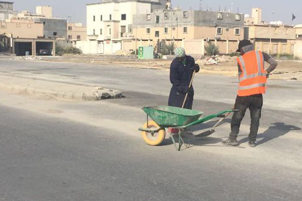 حملة تنظيف في العوامية - بلدية القطيف