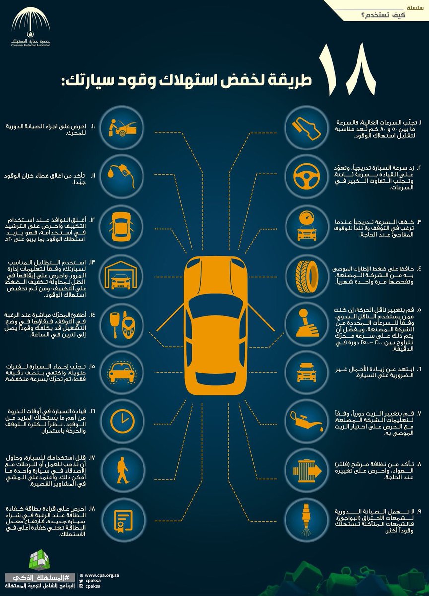 طرق خفض استهلاك الوقود