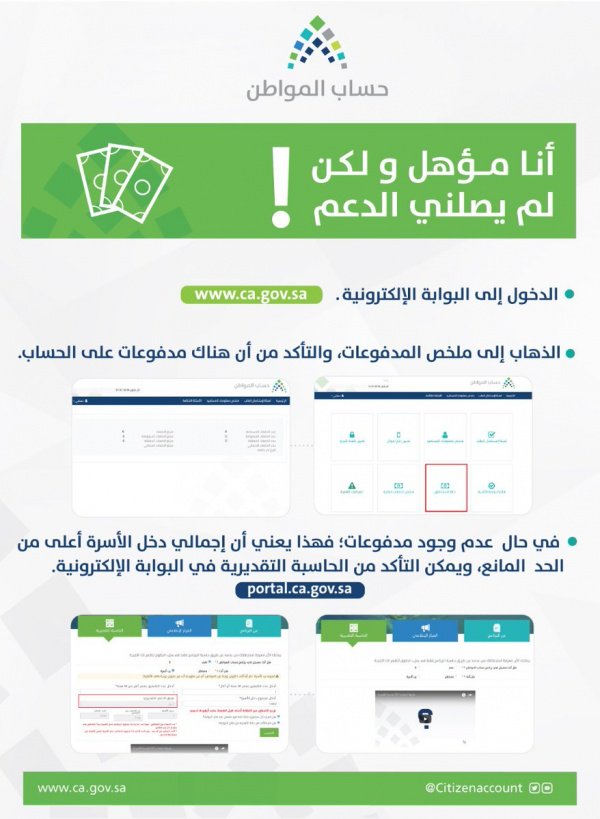 إنفوجرافيك حساب المواطن